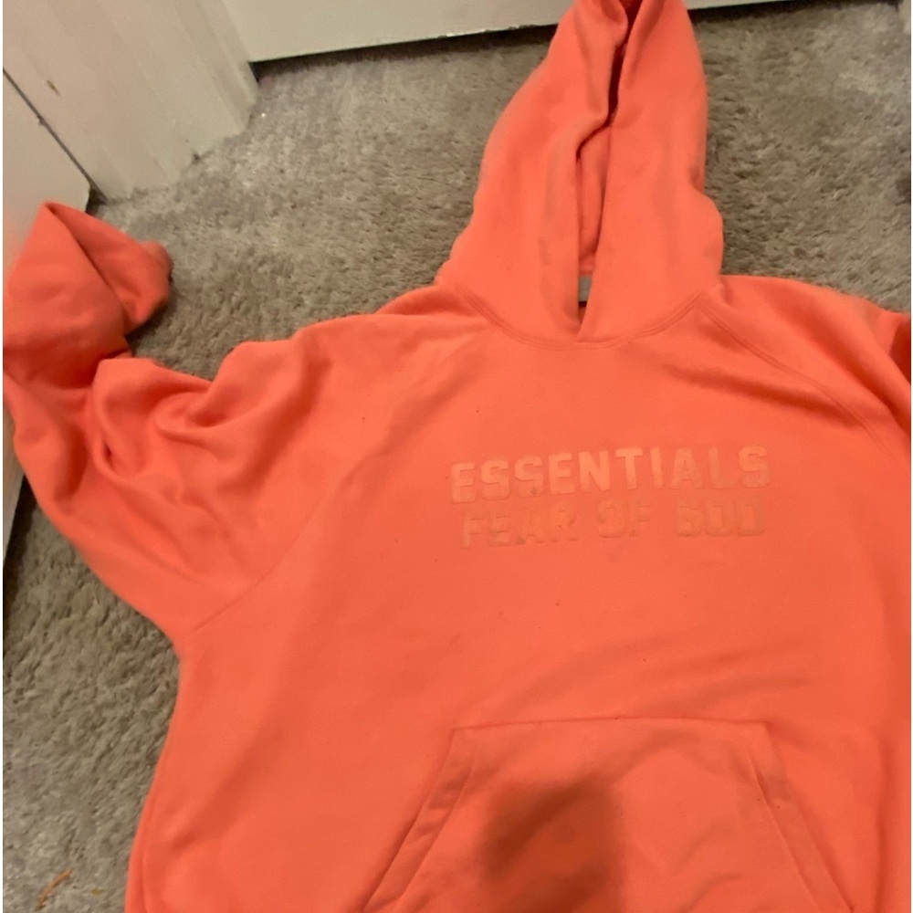 coral hoodie